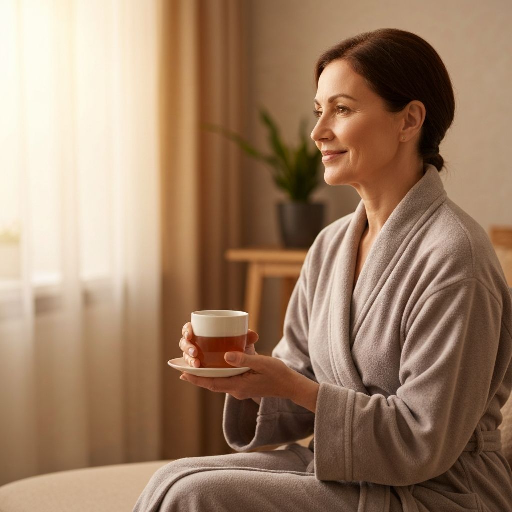 Osoba w stanie mindfulness i spokoju